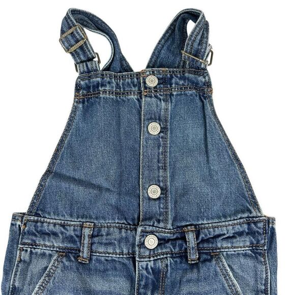 Baby Gap Button Front Denim Overalls 4 Years - Picture 4 of 5